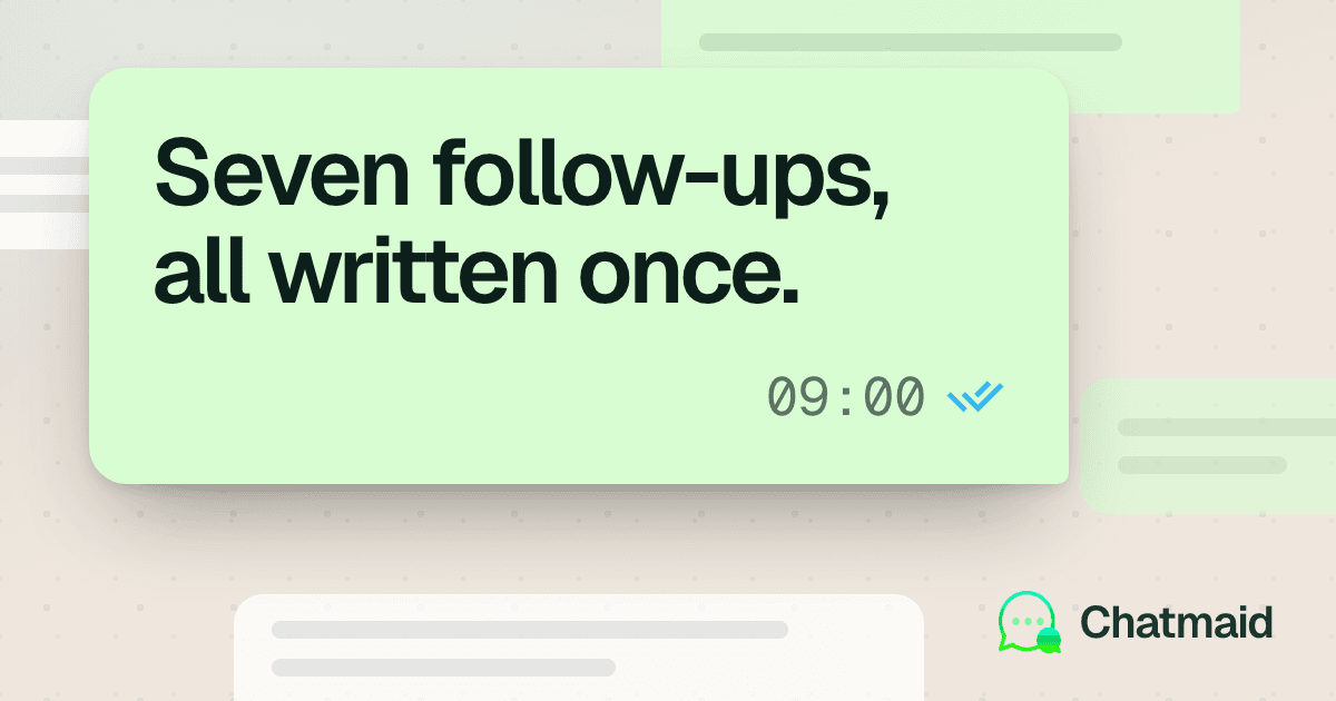 7 Types of Follow-ups You Can Automate Today with ChatMaid Schedule