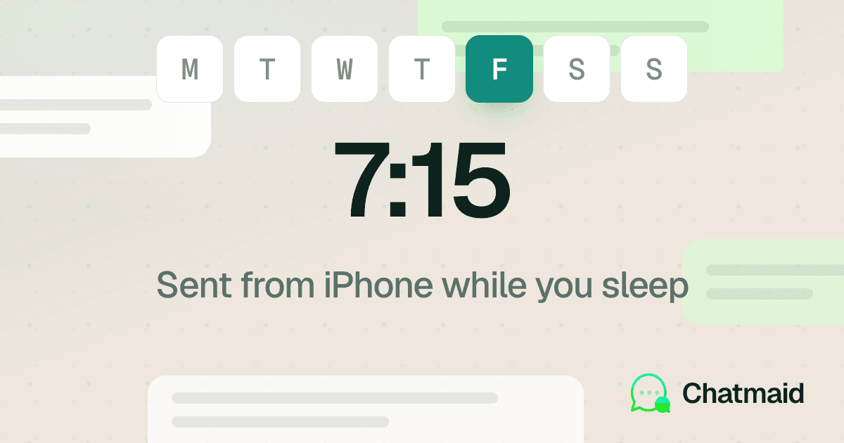 How to Schedule WhatsApp Messages on iPhone (2026 Step-by-Step Guide)