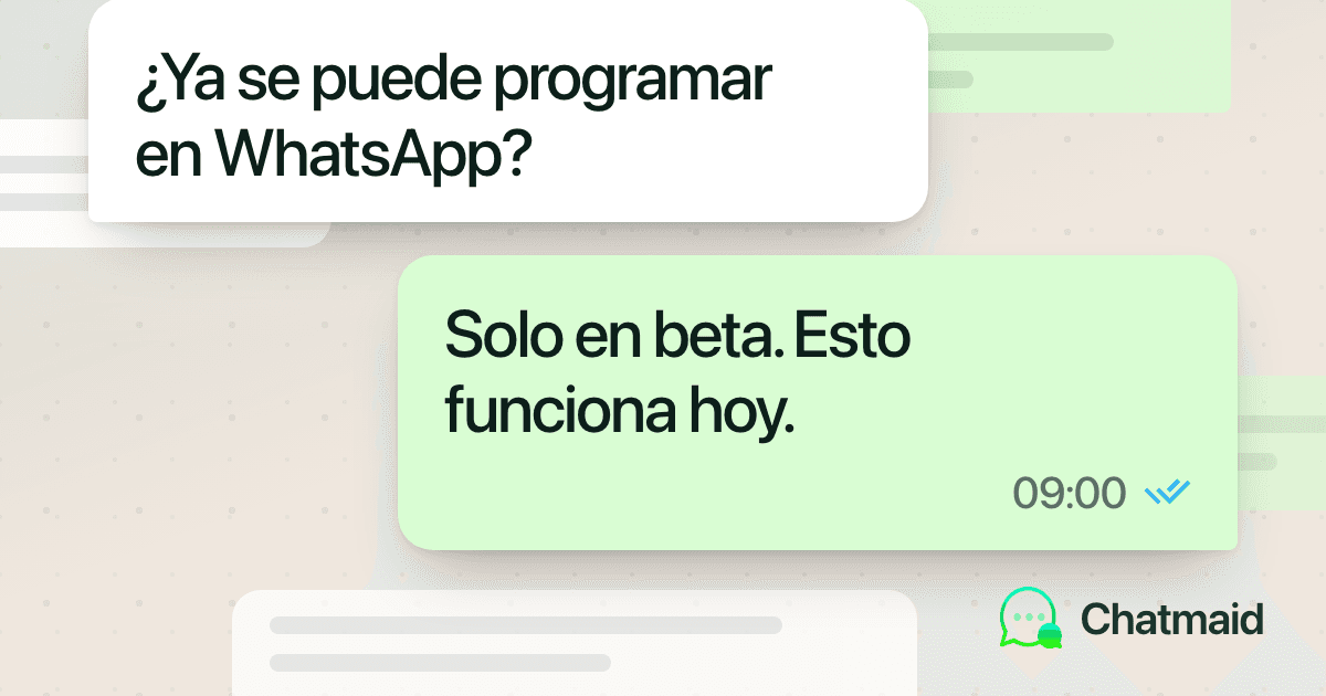¿Ya se puede programar mensajes en WhatsApp? (octubre de 2026)