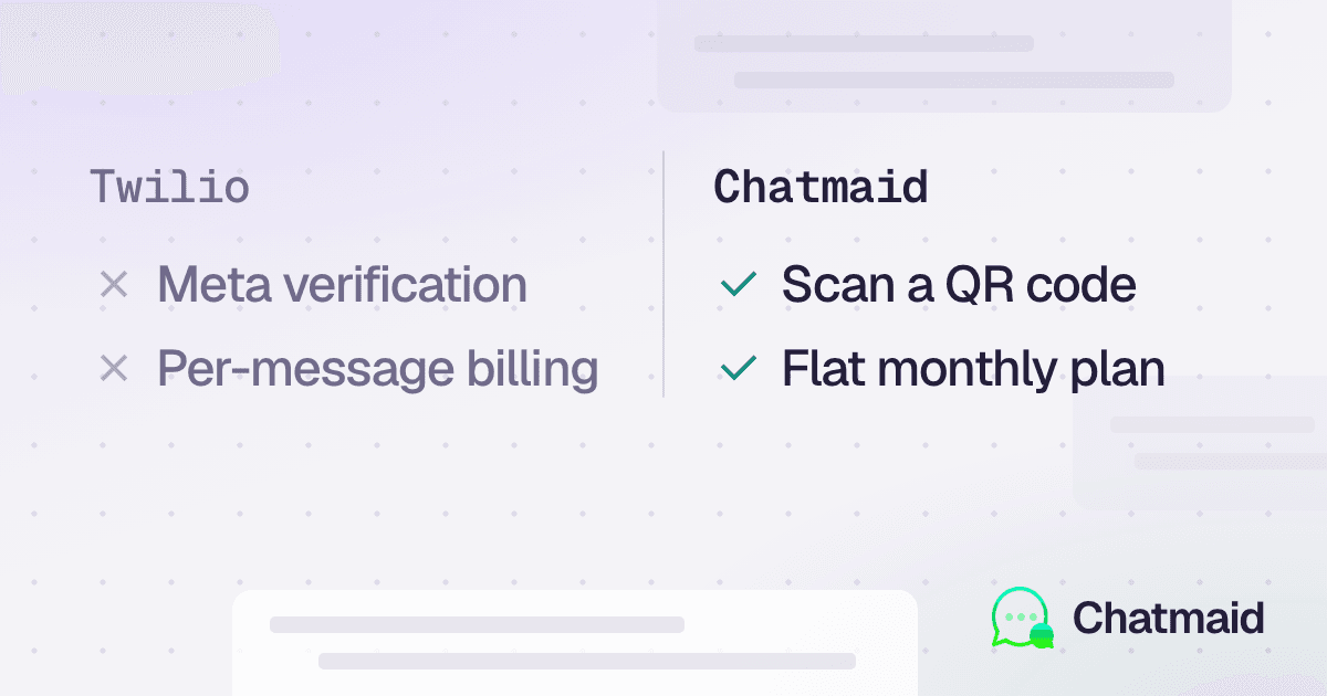 Chatmaid vs Twilio WhatsApp API: Which One Is Right for Your Project?