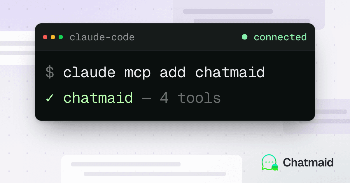 The Chatmaid MCP Server: Give Claude Code a Real WhatsApp Number