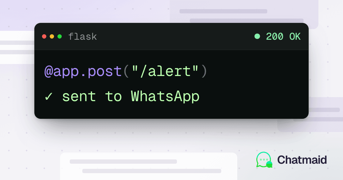 How to Send WhatsApp Notifications from a Python Flask App