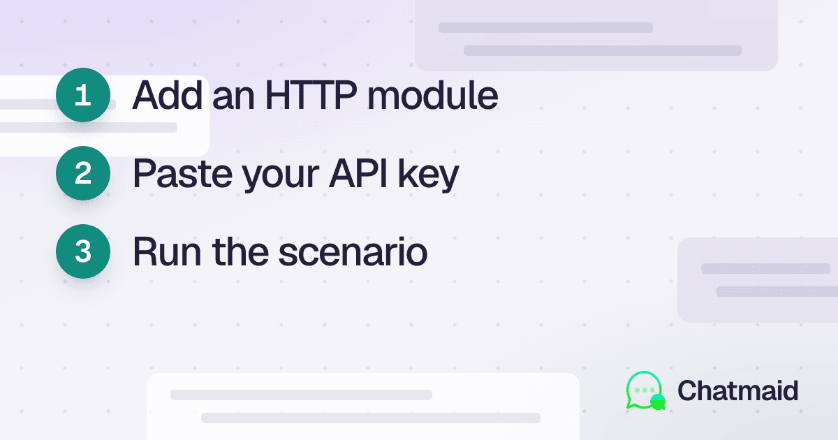 How to Connect Make (Integromat) to WhatsApp Using the Chatmaid API